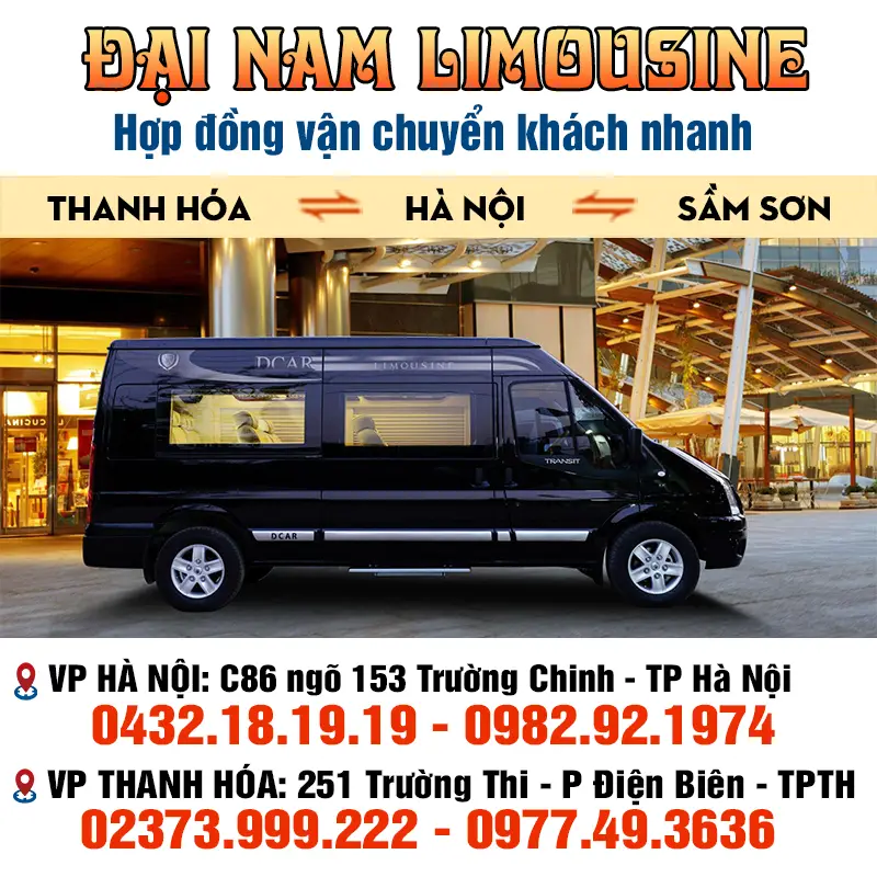 xe Đại Nam limousine tuyến xe limousine hà nội thanh hóa